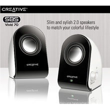 3d sound technology with 2.0 channel mini speaker